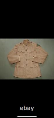 US Army WW1 4TH INFANTRY DIVISION BADGED M-1917 WOOL SERVICE & COMBAT TUNIC Coat