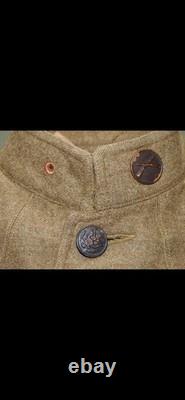 US Army WW1 4TH INFANTRY DIVISION BADGED M-1917 WOOL SERVICE & COMBAT TUNIC Coat
