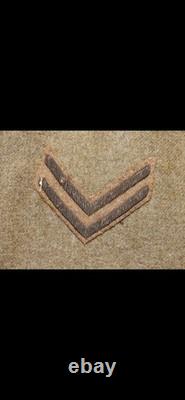 US Army WW1 4TH INFANTRY DIVISION BADGED M-1917 WOOL SERVICE & COMBAT TUNIC Coat