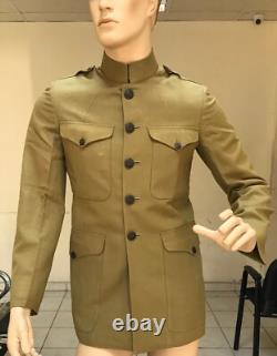 US Army WWI Officer M1912 Summer Tunic in Wool Gaberdine Size 50