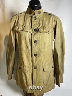 US Army WWI Original Khaki Tunic with Jacket Branch Insignias Doughboy M1912
