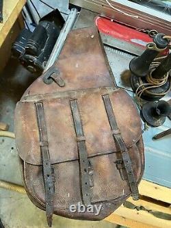 US Calvary Saddle Bags BOYT 1917 WWI Antique Leather US Military Saddle Bags