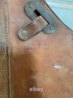 US Calvary Saddle Bags BOYT 1917 WWI Antique Leather US Military Saddle Bags