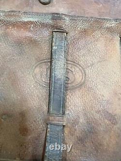 US Calvary Saddle Bags BOYT 1917 WWI Antique Leather US Military Saddle Bags