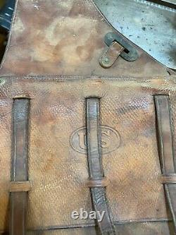 US Calvary Saddle Bags BOYT 1917 WWI Antique Leather US Military Saddle Bags