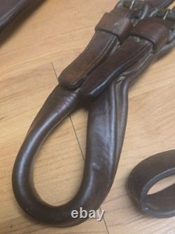 US Cavalryl Leather Back Strap With Crupper Marked RIA 1918 JPR, TOD