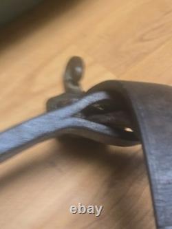 US Cavalryl Leather Back Strap With Crupper Marked RIA 1918 JPR, TOD