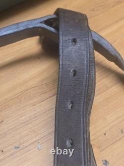 US Cavalryl Leather Back Strap With Crupper Marked RIA 1918 JPR, TOD
