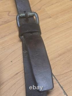 US Cavalryl Leather Back Strap With Crupper Marked RIA 1918 JPR, TOD