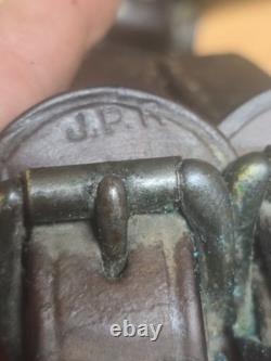 US Cavalryl Leather Back Strap With Crupper Marked RIA 1918 JPR, TOD