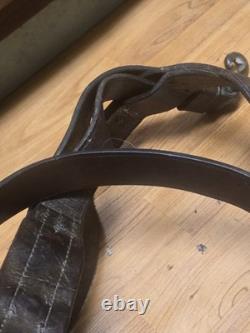 US Cavalryl Leather Back Strap With Crupper Marked RIA 1918 JPR, TOD