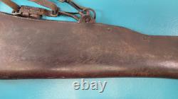 US M1904 Leather Rifle Scabbard Rock Island 1904 3rd Cavalry Marked Springfield