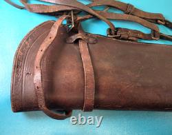 US M1904 Leather Rifle Scabbard Rock Island 1904 3rd Cavalry Marked Springfield US M1904 Leather Rifle Scabbard Rock Island 1904 3rd Cavalry Marked Springfield