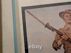 US Marines Recruiting Framed Poster, 23-1/2 x 19-1/2