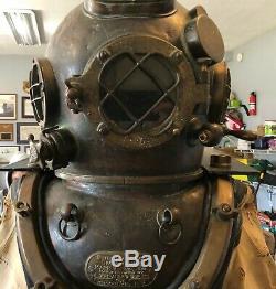 US Navy Antique MK V Diving Helmet and Complete Suit, A. Schraders & Son, NY
