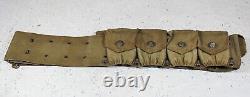 US Pre WW1 M1903 9 Pouch Mills Rimless Eagle Snap Cartridge Belt. Infantry Unit