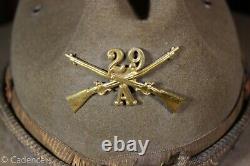 US Pre WW1 US Army Infantry M1911 Campaign Hat Cap. 29th Inf. Reg. Co. A. FINE
