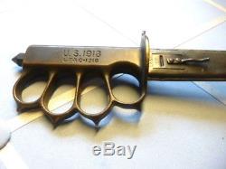 US WW1 `1918 L. F. & C. Fighting / Trench Knife with original Scabbard
