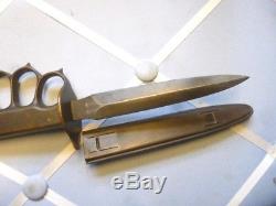 US WW1 `1918 L. F. & C. Fighting / Trench Knife with original Scabbard