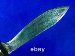 US WW1 Antique Old Bolo Fighting Knife with Scabbard