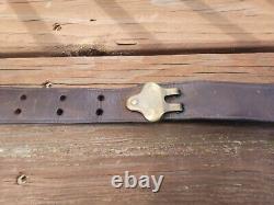 US WW1 M1907 Leather Sling Original 1918 Dated 1903 Springfield, WW2 M1 Garand