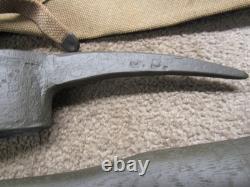 US WW1 Pick Ax Mattock M1910 with Handle & Case 1918 Dated H & P Mfg
