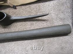 US WW1 Pick Ax Mattock M1910 with Handle & Case 1918 Dated H & P Mfg