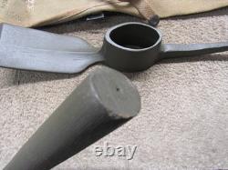 US WW1 Pick Ax Mattock M1910 with Handle & Case 1918 Dated H & P Mfg