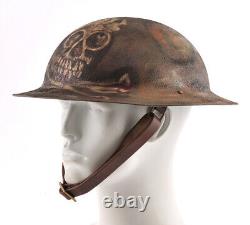 US WW1 Trench Raider Helmet M1917 Doughboy Brodie Helmet