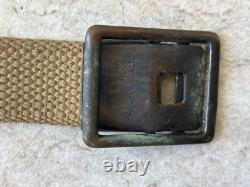 US WWI American Soldier's Hate Belt with 16 Mainly German Uniform Buttons