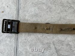 US WWI American Soldier's Hate Belt with 16 Mainly German Uniform Buttons