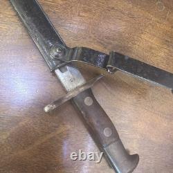 US WWI M1905 Bayonet & Covered Scabbard, US 1899