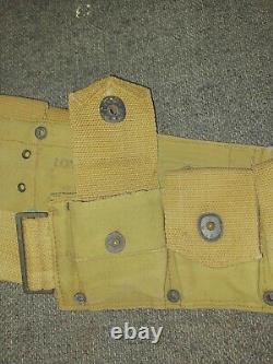 US WWI M-1910 PATTERN CARTRIDGE BELT MOUNTED STYLE With SPACE FOR PISTOL POUCH