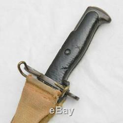 US pre-WW1 RIA 1st yr M1905 16 blade 1906 bayonet, orig M10 scabbard RARE type