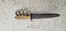 U. S. WW1 M1918 Trench Knife & Original Sheath