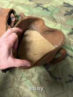 U. S. WW1 WW2 Engineer Artillery Survey Binocular Tripod Canvas Leather Case A-36