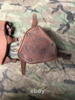 U. S. WW1 WW2 Engineer Artillery Survey Binocular Tripod Canvas Leather Case A-36