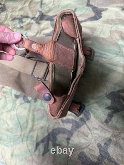 U. S. WW1 WW2 Engineer Artillery Survey Binocular Tripod Canvas Leather Case A-36