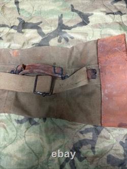 U. S. WW1 WW2 Engineer Artillery Survey Binocular Tripod Canvas Leather Case A-36