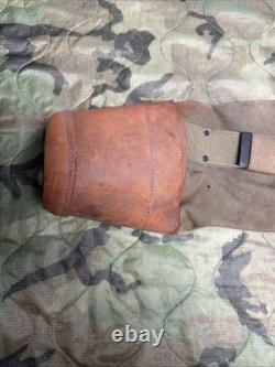 U. S. WW1 WW2 Engineer Artillery Survey Binocular Tripod Canvas Leather Case A-36