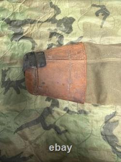 U. S. WW1 WW2 Engineer Artillery Survey Binocular Tripod Canvas Leather Case A-36