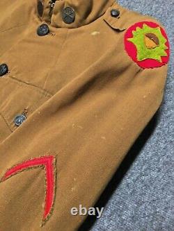 U. S. WWI 87th Division Uniform, tunic, trousers, cap. Named to Soldier