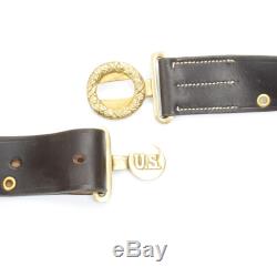 U. S. WWI & WWII M1912.45 1911 Leather Holster, Belt, Pouch Set- Chocolate Brown
