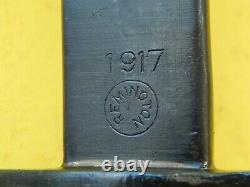 U. S Ww1 Remington M 1917 Bayonet /scabbard -us Bomb Proofed