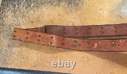 Unmarked WWI WWII M1 Garand m1903 Springfield Rifle m1907 LEATHER SLING 1 1/8