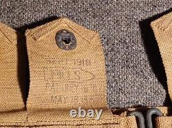 Us Army Wwi M-1910 Cartridge Belt Mills 10 Pocket Original Vg Condition