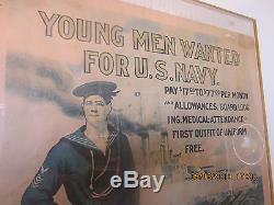 Us Navy, Ww 1 White Fleet Recruiting Poster