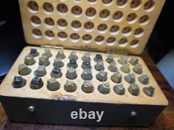 Us Wwi Era Leather Equipment Marking Set, Complete 1917-1919