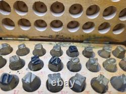 Us Wwi Era Leather Equipment Marking Set, Complete 1917-1919