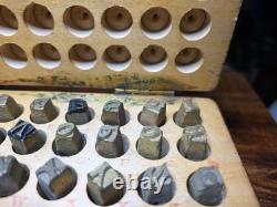 Us Wwi Era Leather Equipment Marking Set, Complete 1917-1919